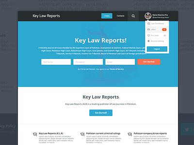 Key Law Reports key law minimalist reports responsive team interloop ui ux