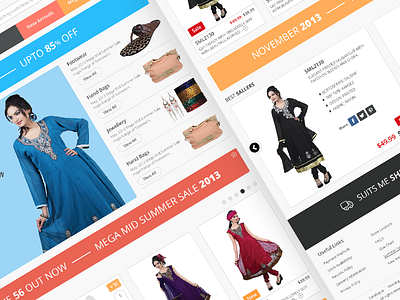 eCommerce landing page bootstrap dropdown e commerce ecommerce nav products responsive shot suits ui ux