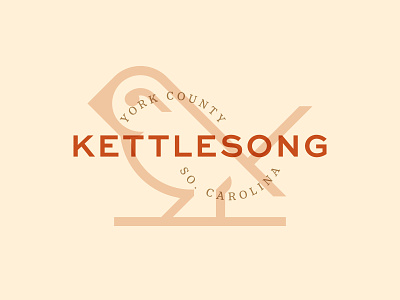 Kettlesong Logo bird brand community identity logo south carolina wren