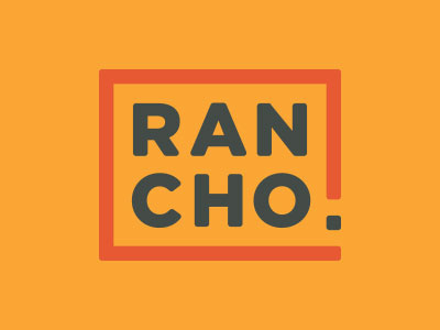 Rancho Type box clean geometric logo minimal rancho simple