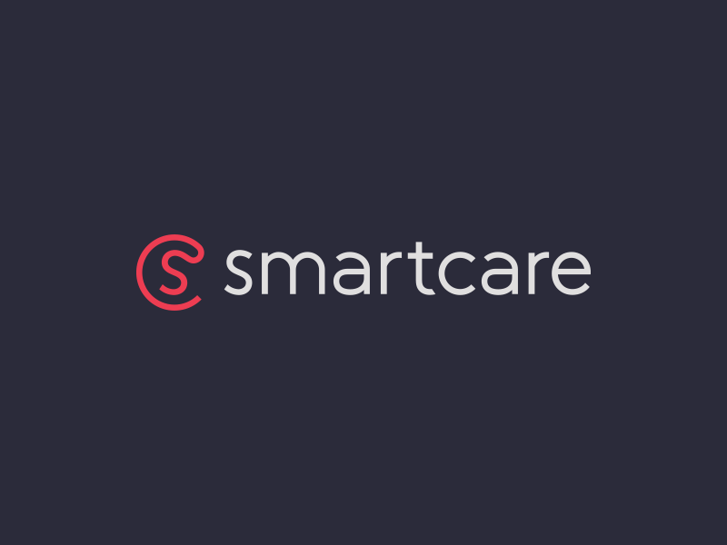SmartCare Identity c ear health hearing aid identity logo monogram s sc software