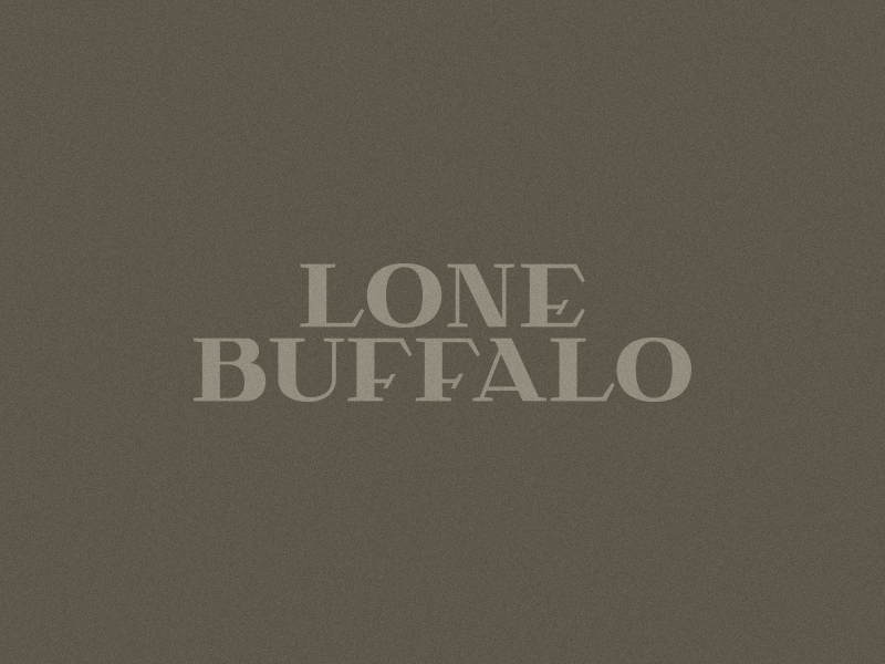 Lone Buffalo art direction badge branding buffalo design diamond logo typography