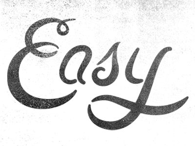 Not so easy type illustration type typography