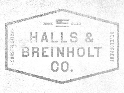 H&BCO. Logo Concept illustration logo texture type typography