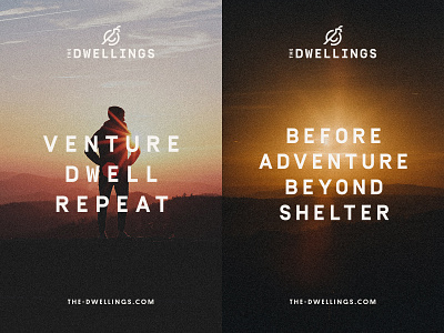 The Dwellings Brand advertisement bird desert hotel poster quail sun tiny homes utah zion