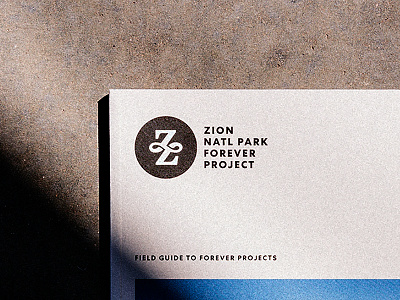 Zion National Park Forever Project layout logo national parks print utah z zion
