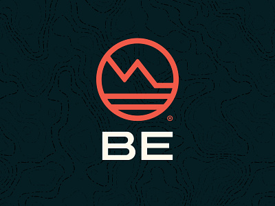 Be Logo adventure be brand branding design logo mountain outdoor southern california