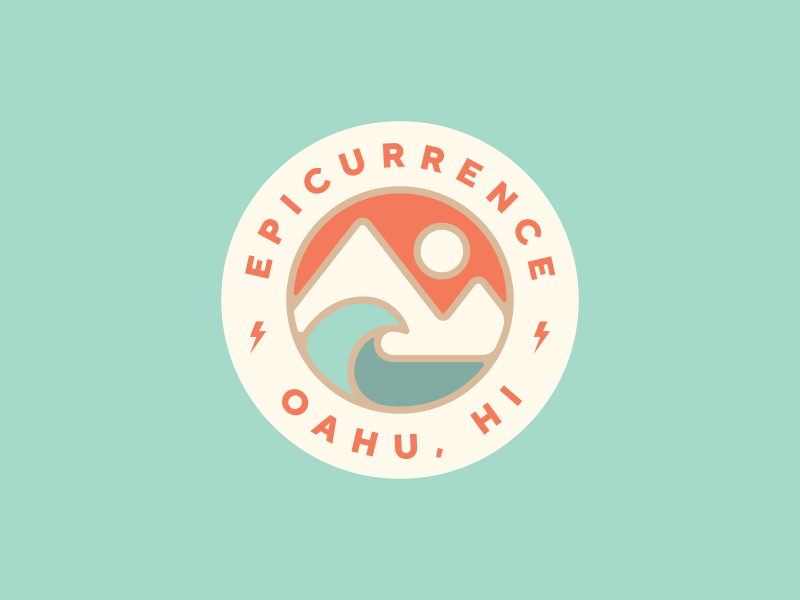 Epicurrence Concepts branding conference epic epicurrence logo mountain ocean outdoor