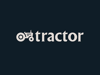 Tractor Beverage Co. animation beverages brand custom type geometric identity type