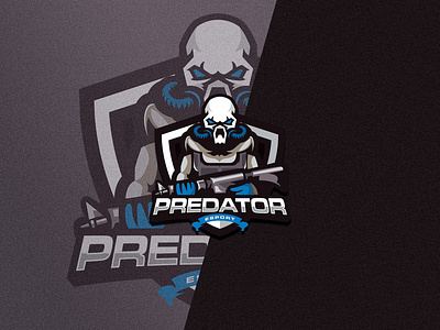 Predator - Esport Logo branding character concept dribbble esport esportlogo game gamer logo gamers logo logo 3d mascot mascot character mascot logo modern monster play predator shield vector