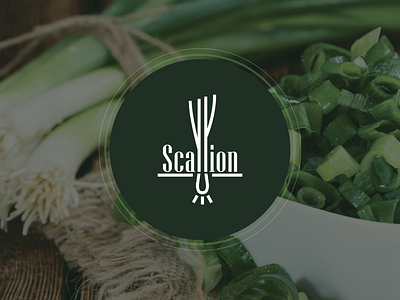Wordmark : Scallion branding graphic design green onions logomark logotype onion logo scallion scallions logo wordmark