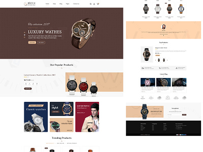 Watch-e-commerce theme animation animation 2d animation gif clean clean design clean ui clock design ecommerce home hut interface katowice ui ux watch web web website