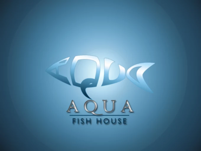 AQVA fish logo animation app design illustration lettering logo logo 2d minimal vector web website