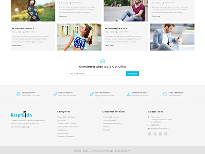 Kapkids Fashion Ecommerce Psd Template