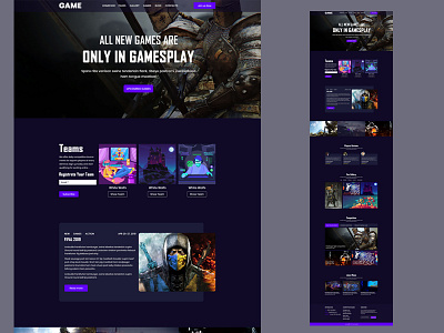 Game-Theme animation clean design game game art game design illustration lettering logo minimal themeforest themes typography vector website