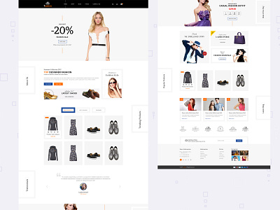 Fashion - eCommerce theme for your shop. Shopify, WooCommerce design ecommerce ecommerce shop ecommerce website fashion ui ux website design