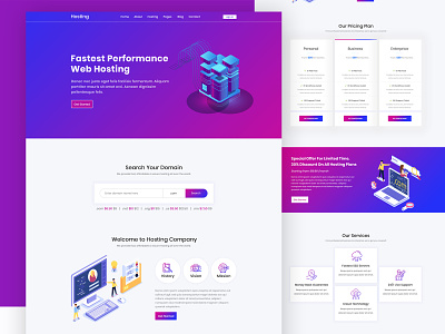 Hosting- Landing page