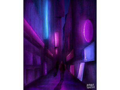 Neon street