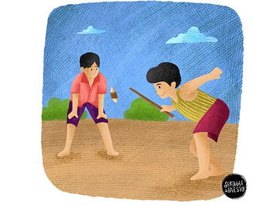 Childhood Games #4 brushes childrens illustration colors comic digitalart digitalartist drawing dribbble games illustration player stories textured