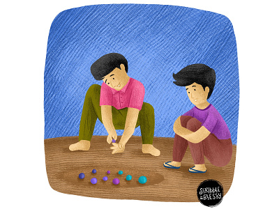 Childhood Games Part #6 goli gundu artist childrens book childrens illustration comic design drawing dribbble dribbble best shot games design illustration texture vector