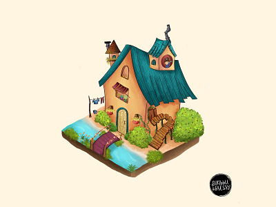 Wonder tale 2020 trends 3d colors designer dribbble house illustration illustration isolation isometric illustration isometry tales united vector