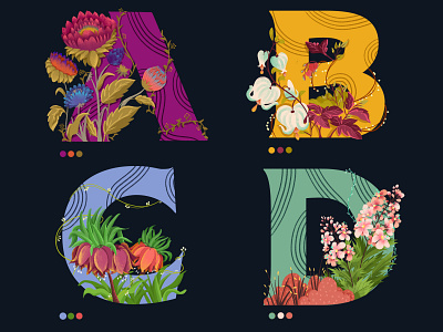 36daysoftype #botanicalalphabets 36dayoftype 36days children book illustration design digitalartist drawing dribbble dribbble best shot illustration illustration art typography vector