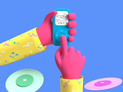 Play It LOUD 3d 3dillustration design designing dribbble illustration pattern retro screen trending