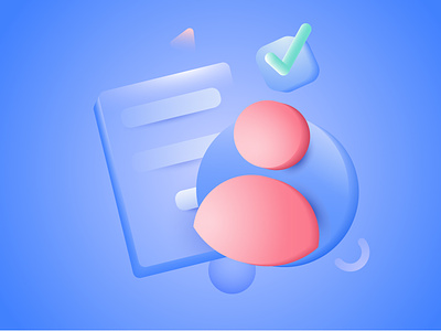 User created Successfully 3d 3dillustration color color gradient design dribbble illustration loginillustration successful uionboarding uiscreen useraccount userlogin vector