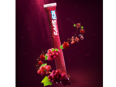 Grape Magic branding colors design designer digitalart digitalartist drawing dribbble fruits grapefruit grapevine graphic design ice cream illustration magic pink shadow ui