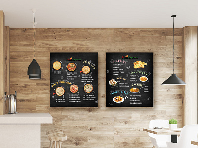 Pizza Menu Board Design artwork boarding box branding creativedesigns design designer fonts fooddesign foodie graphic graphicdesign illustrate menucard muralart photoshopcc pizza pizzalove trending vector