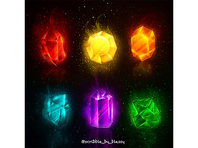 All PoWEr gEms artist avengers colors comics crystal digitalpainting drawing dribbble best shot game art games gaming marvelcomics mind painting power reality soul space stones time