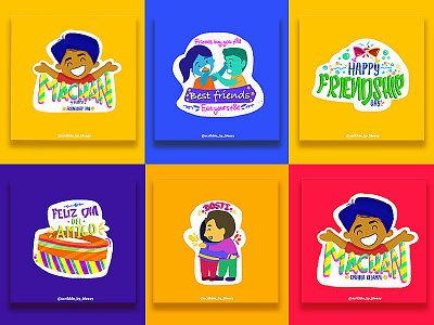 Friendship day Stickers