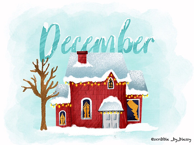 Hola December animator app artist colors comic december decorative design digitalart drawing dribbble dribbble best shot illustration typography vector winter winterboard