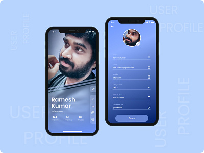 ARK - User profile - DailyUI-06 a ramesh kumar ark attendace college craft dailyui 6 design illustration logo management ramesh ramesh kumar staffing students ui user profile