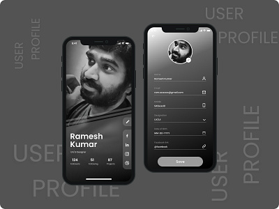 ARK - User profile - DailyUI-06 a ramesh kumar ark ark user profile dailyui 06 attendace college craft dailyui 3 design illustration logo management ramesh ramesh kumar staffing students ui user profile