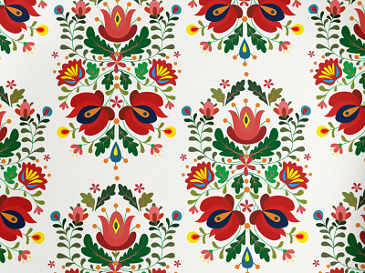 Vintage Folk Floral Patterns Pack