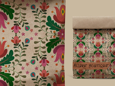 Vintage Folk Floral Patterns