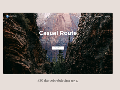 Casual Route figma landingpage minimal ui user interface ux webdesign webdesigner website website design