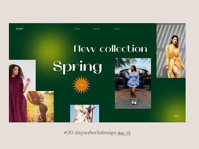 Spring design figma minimal ui user interface ux webdesign webdesigner website website design