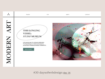 Modern art figma landingpage minimal ui user interface ux webdesign webdesigner website website design