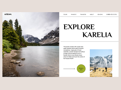 Explore Karelia branding design minimal ui user interface ux webdesign webdesigner website