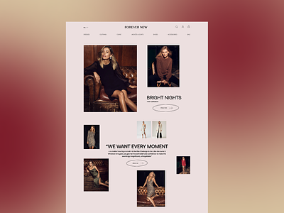 Home page redesign for e-commerce e-commerce minimal ui user interface ux web design webdesign webdesigner website