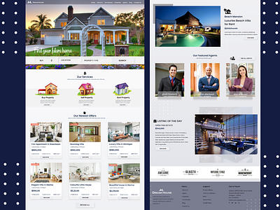 Real Estate UI / UX - Web Design