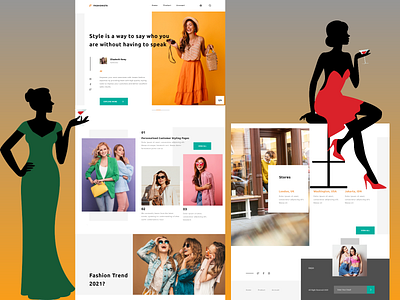Fashion Lookbook Product Landing Page - UI / UX