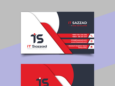 Business / Visiting Card Design By IT Sazzad #itsazzad