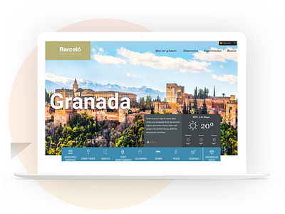 Barceló Experiences Landing app branding design responsive website ui ux web