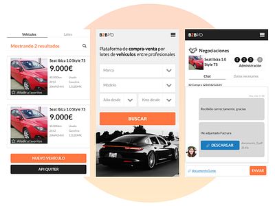 App for cars app interaction design ui ux web