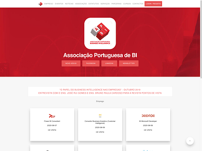 Associação Portuguesa de BI branding clean design modern