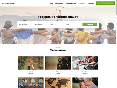 GivingTuesday Portugal clean modern