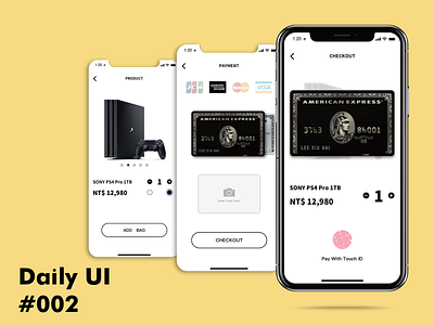 Daily UI challenge #002 Credit Card Checkout dailyui design illustration sktech